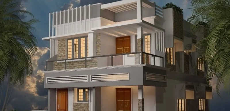 Contemporary villa designed and built by Designer Homes